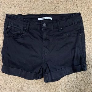 Black Jean shorts